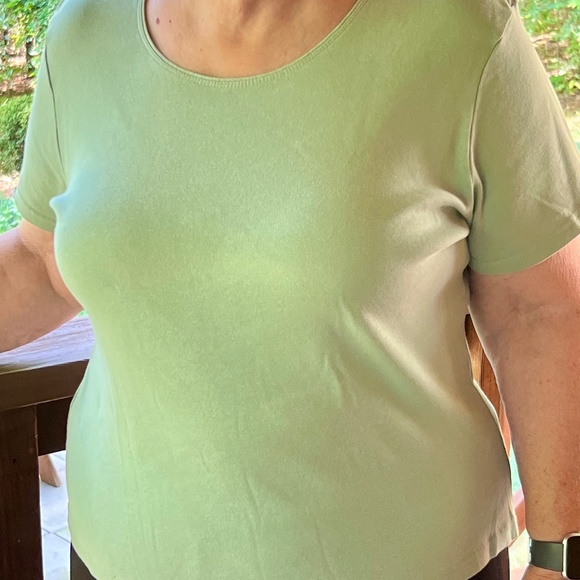 Karen Scott Petites pullover dressy tee - Picture 1 of 2